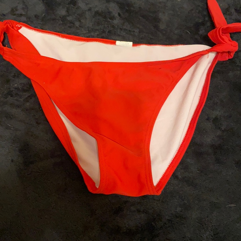 Red bikini bottom